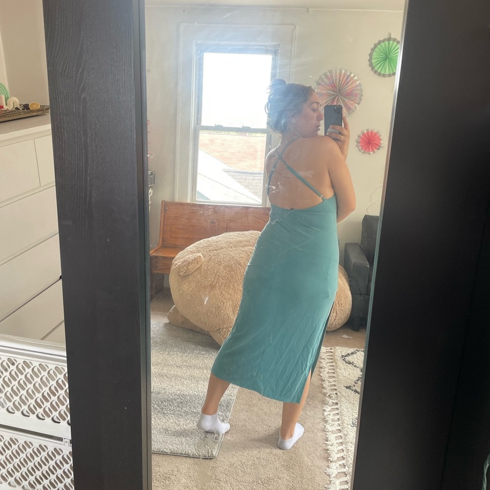 Forever 21 Teal Wedding Guest dress